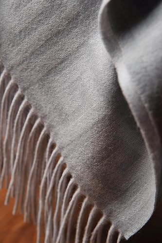 Miniatura 5 de CUDDLE DREAMS Manta de Tiro de Cachemira Premium con Flecos, Lujosamente Suave (Greca)