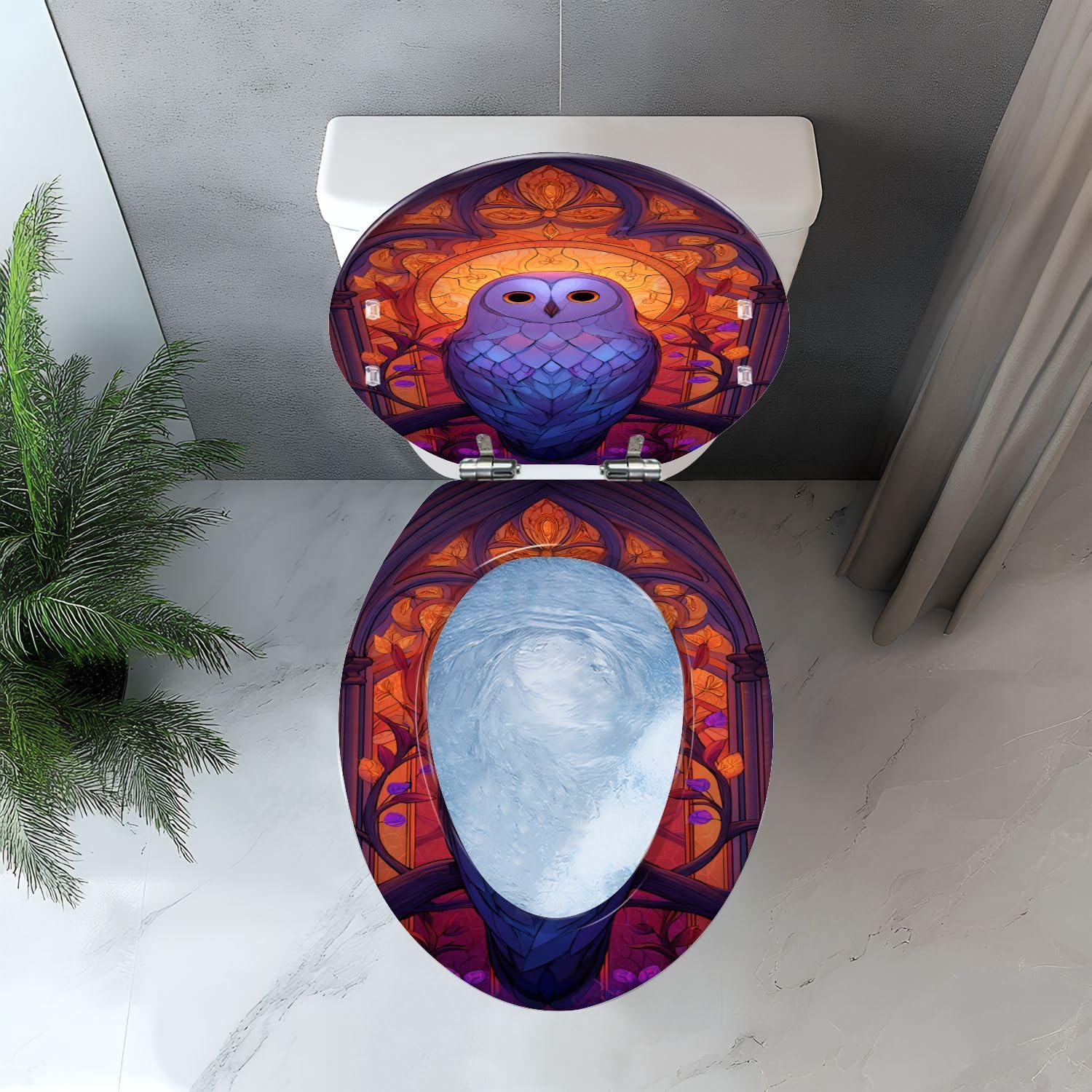 Sedile WC generico allungato in resina con cerniere a sgancio rapido per