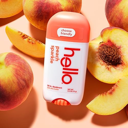 Miniatura 7 de Hello Peach - Desodorante sin aluminio para mujeres y hombres, fragancia natural, dermatológicamente probado, sin bicarbonato de sodio, sin