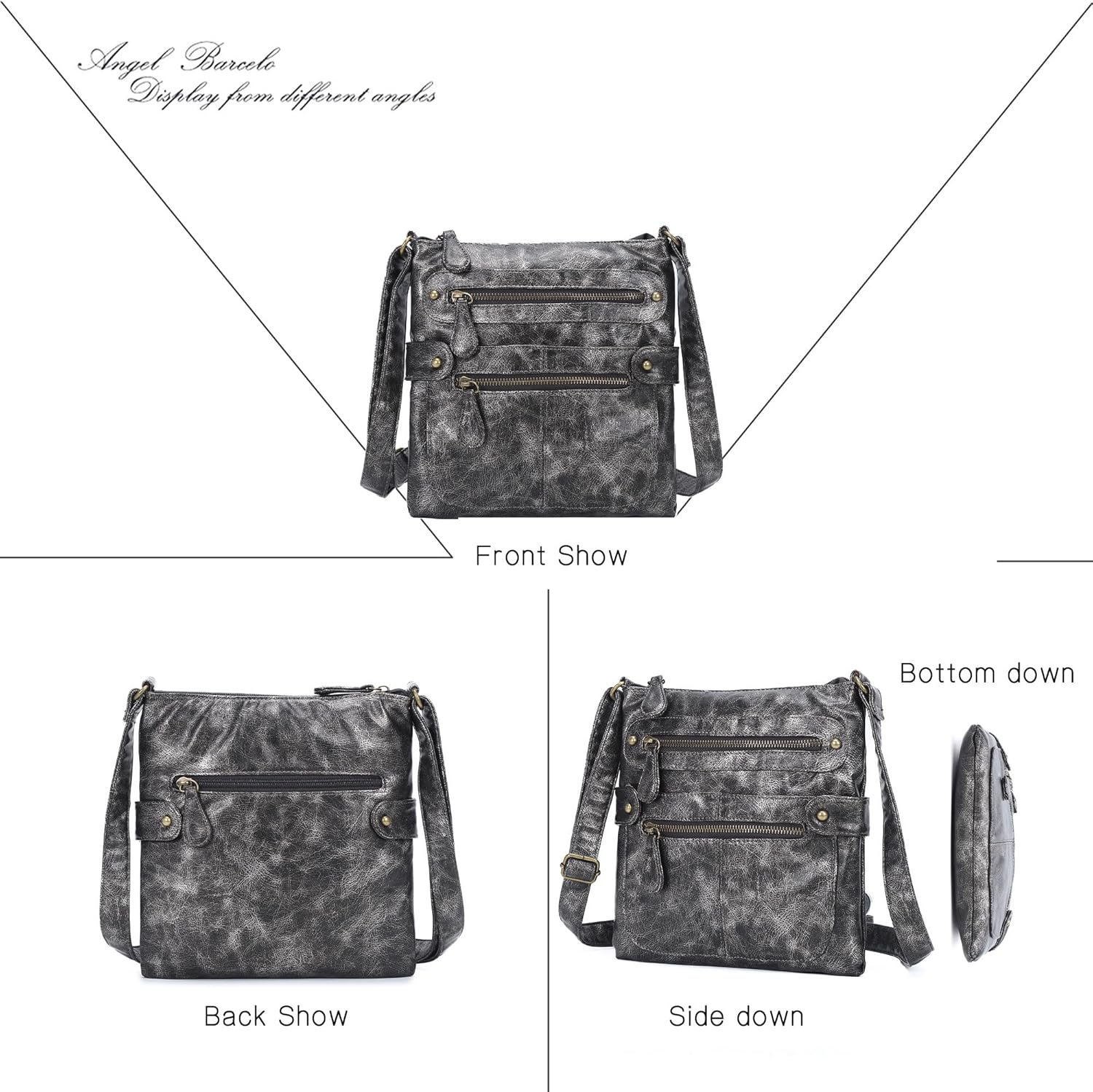 Angel Barcelo Crossbody Bags for Women,Ultra Soft Leather Purses for Women - Image 4