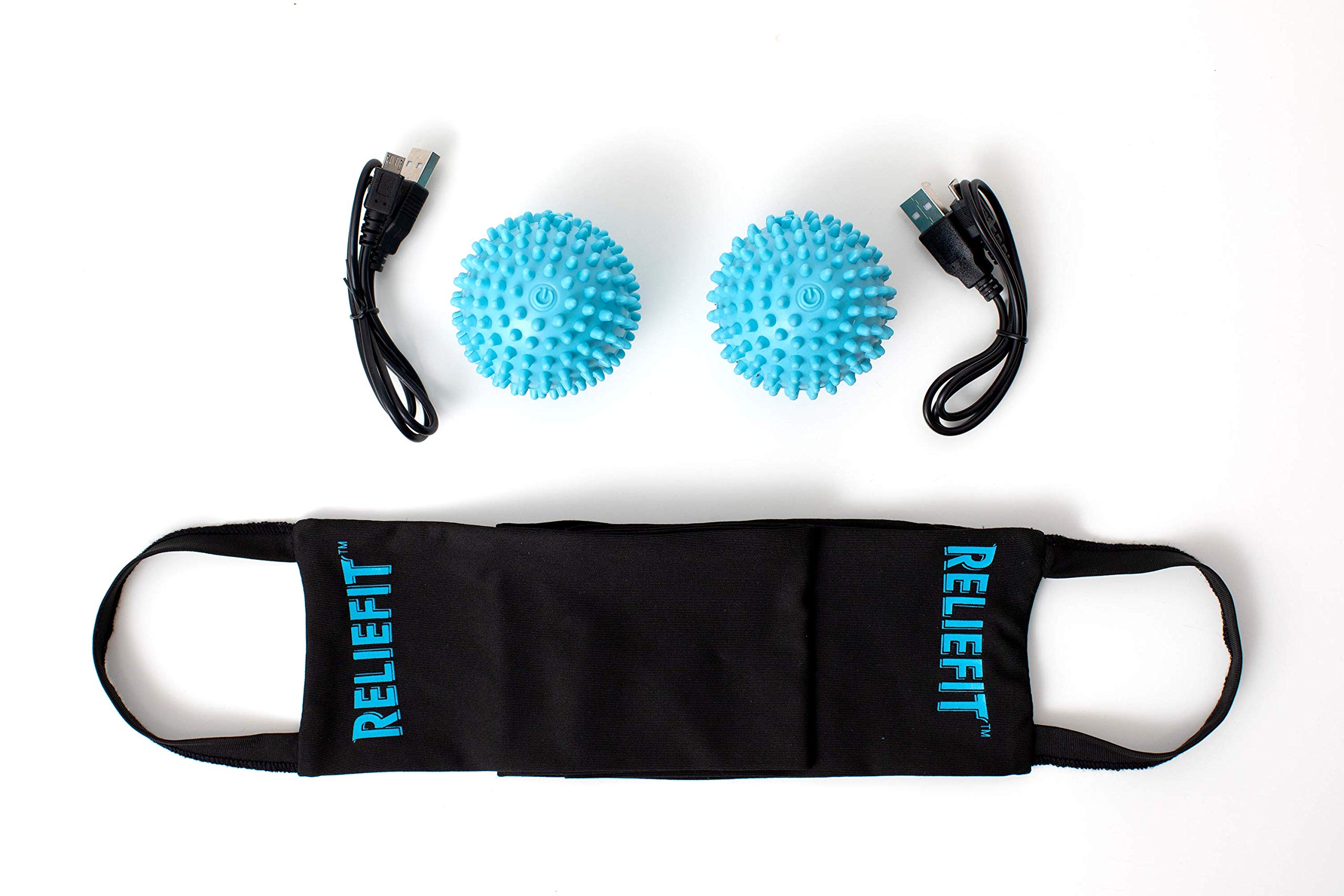 Reliefit Targeted Muscle & Joint Acupressure Therapy System for Lower Back, Foot, Joints. Includes 2 Vibrating Therapy Spheres for Trigger Point Relief