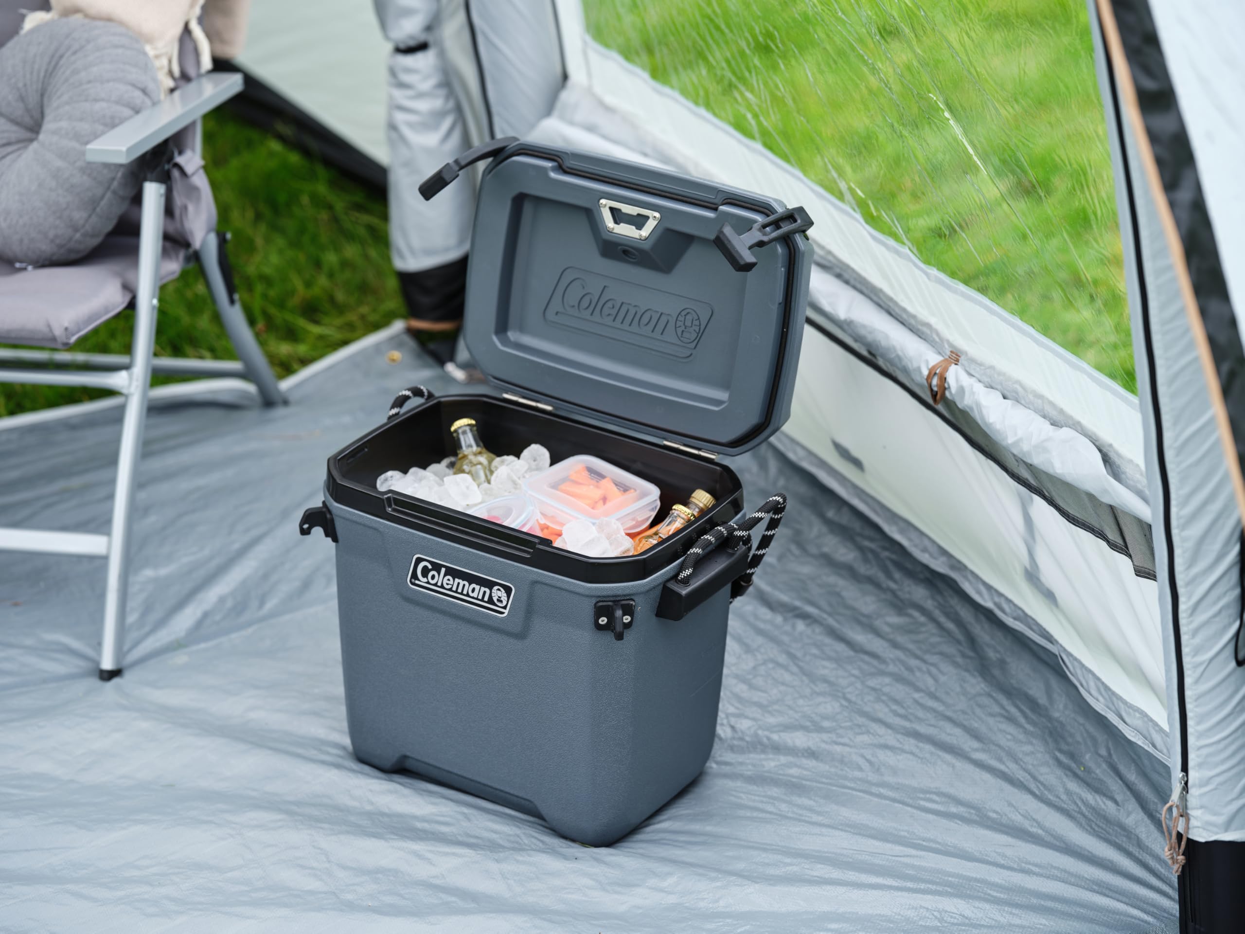 Coleman Convoy Hochleistungs-Kühlbox | 27L - 22L Fassungsvermögen | Hält EIS bis zu 5 Tage lang | Vollschaumisolierung | Große, tragbare Eisbox für den harten Einsatz im Freien & auf Baustellen