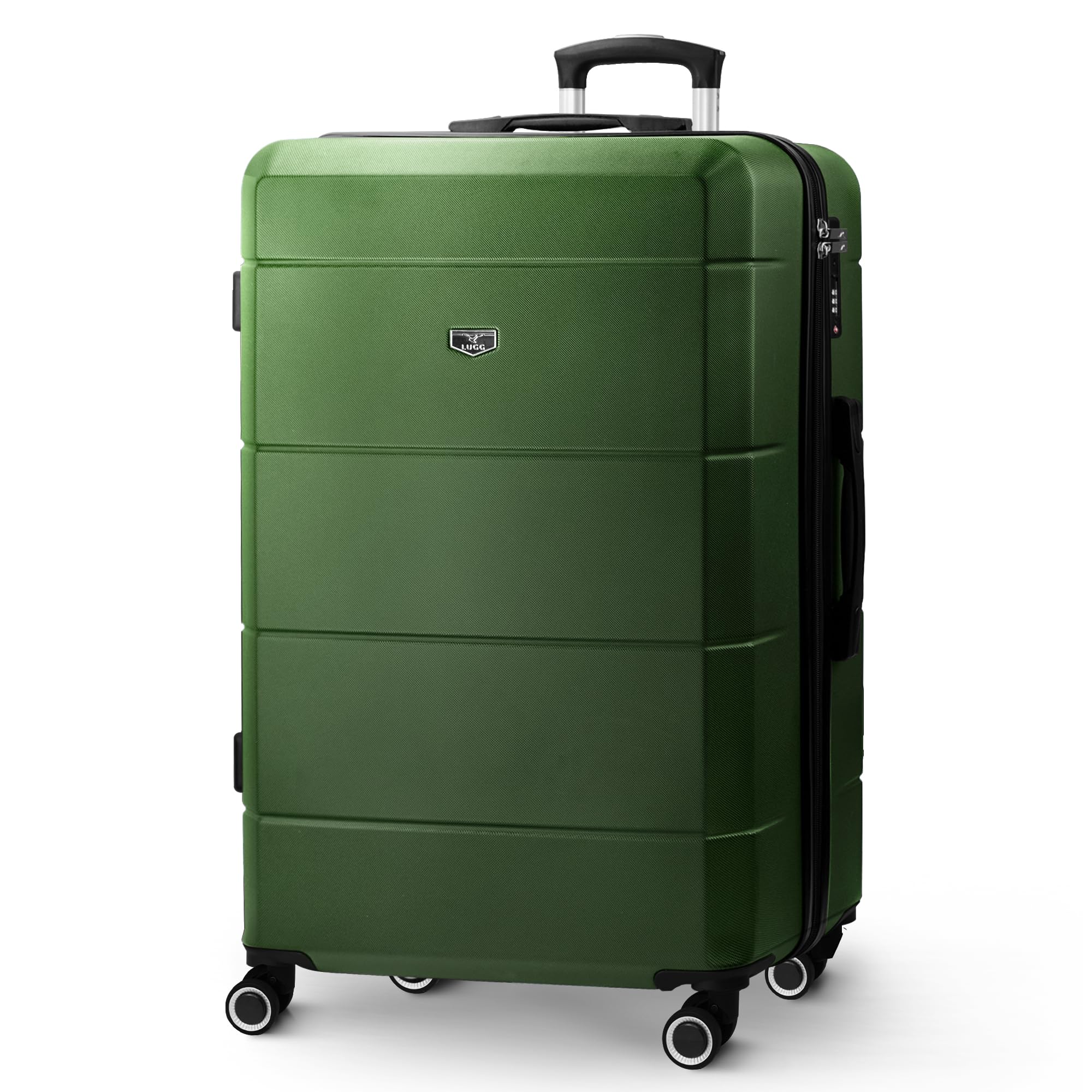 LUGG - Jetset 40cm Suitcase - 40x30x20cm- Ryanair Compatible - Underseat Size - Hard Shell ABS - Spinner & Removable Wheels - Lightweight Travel Luggage- Cream/Brown — view 211