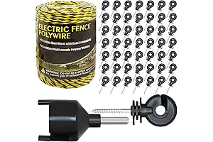 Upgraded Electric Fencing Polywires: 330 Feet of Protection and Reliability