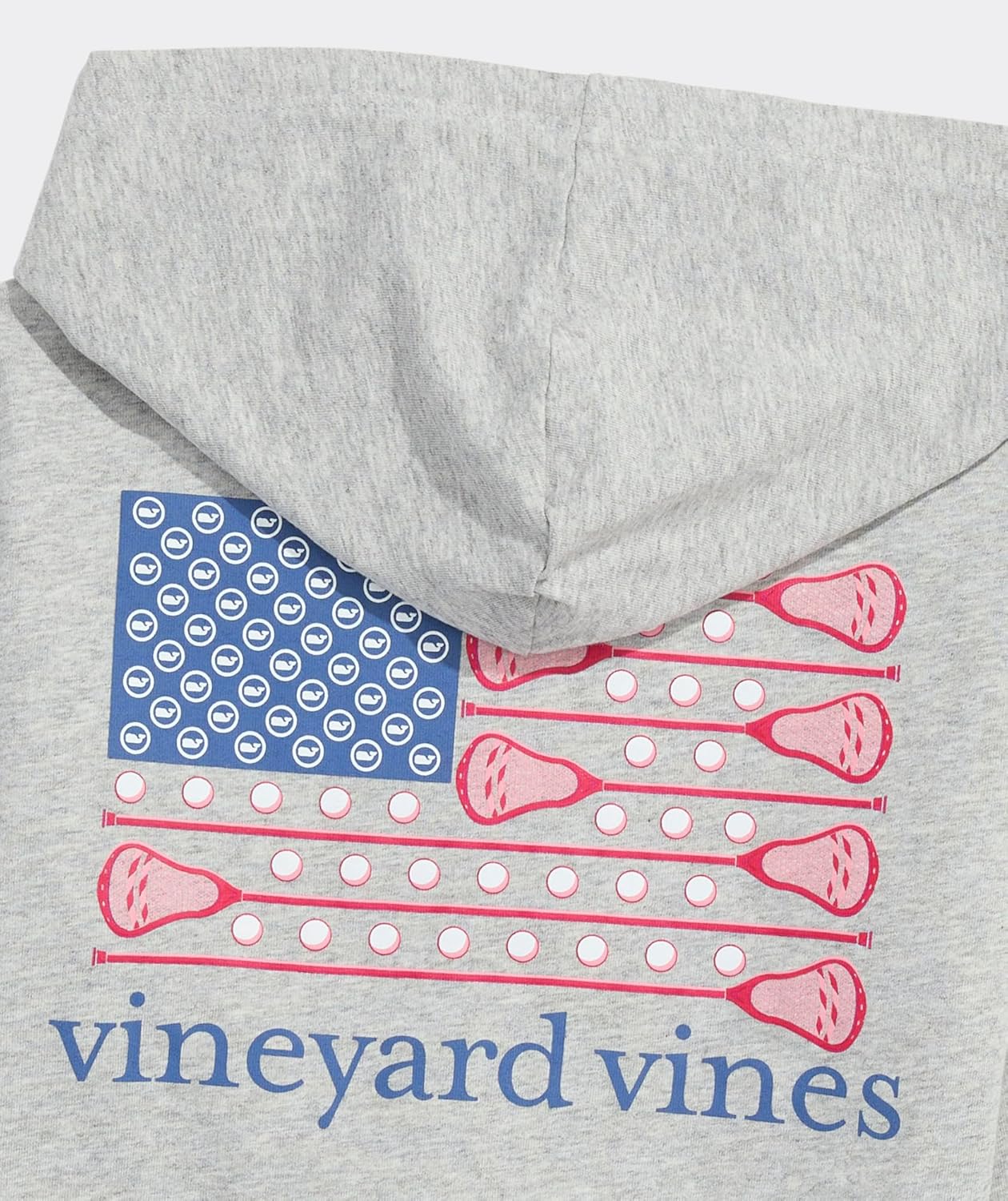 vineyard vines Boys' USA Lacrosse Flag Cotton Long-Sleeve Hoodie Tee - Image 4