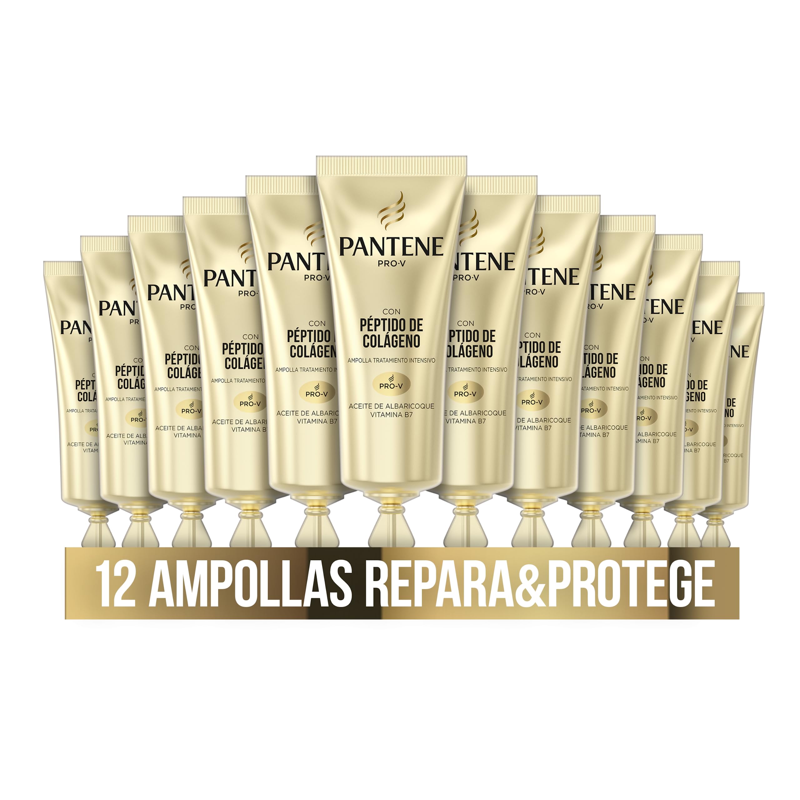 Pantene Pro-V Repara & Protege Ampollas Tratamiento Intensivo, Ayudan A Reparar El Daño Visible En 30 Segundos, 12X15ML