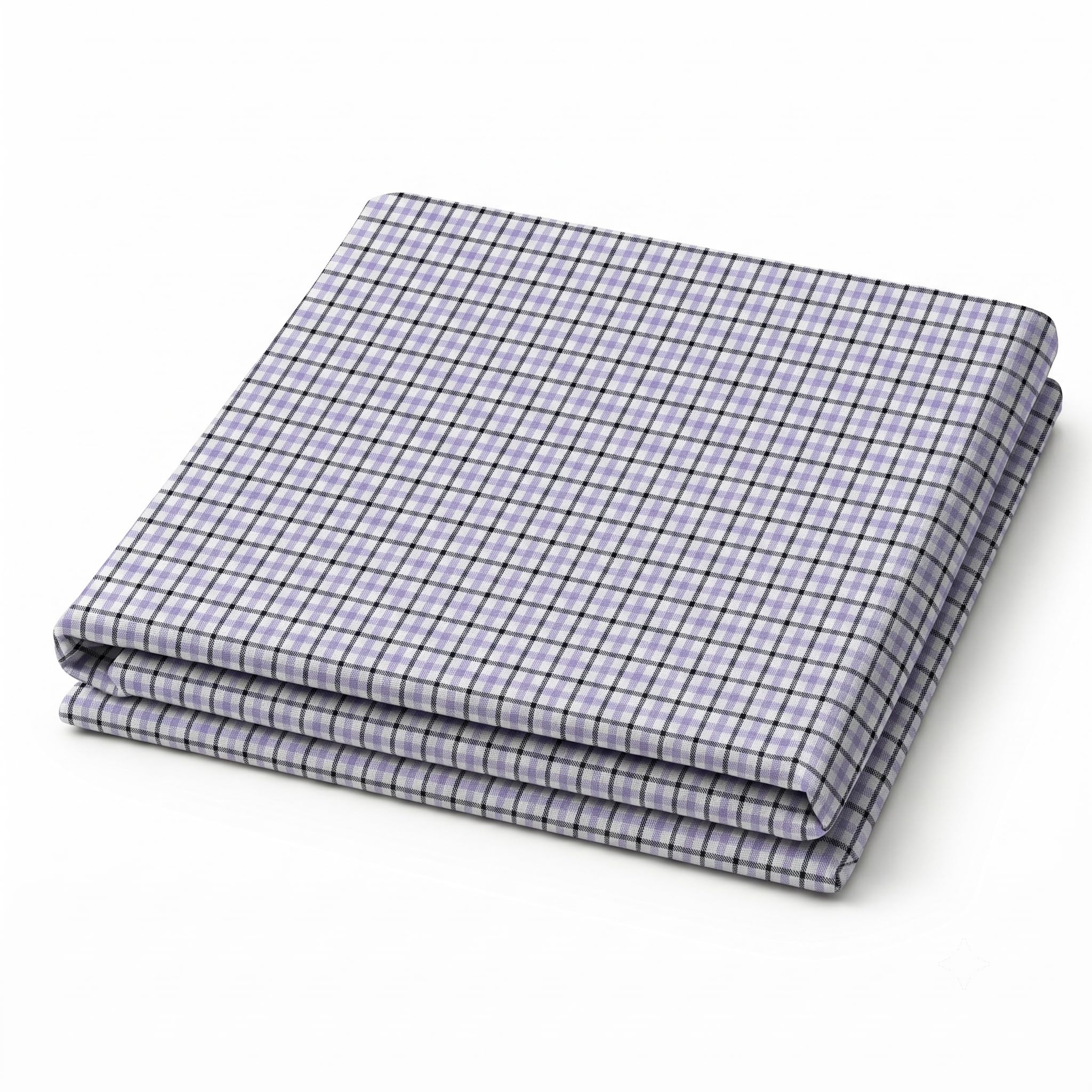 Texworks Formal Shirt Fabric for Men | Unstitched | 100% Cotton | Lavender and Black | Elegant Micro Checks | Yarn-Dyed Shirting | 1.60m for Shirt (58" Width)-picture-22