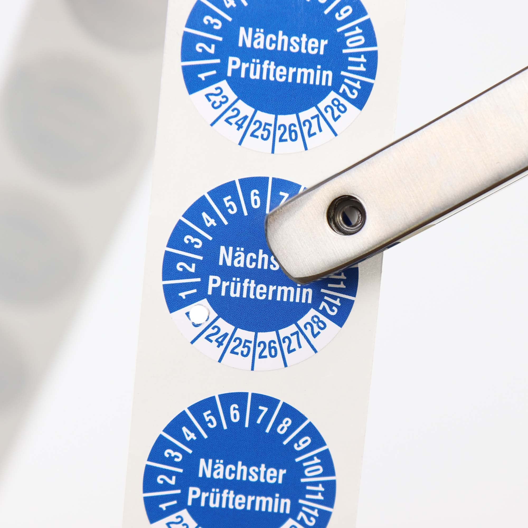 Labelident Lochzange für Prüfplaketten mit runder Kerbform - 3 mm Lochgröße - Kerbzange aus Edelstahl, 48 mm Maultiefe, Kontrollzange