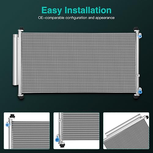 Miniatura 3 de SCITOO Condensador de aire acondicionado 3246 compatible con 2005-2010 para Honda para Odyssey 3.5L