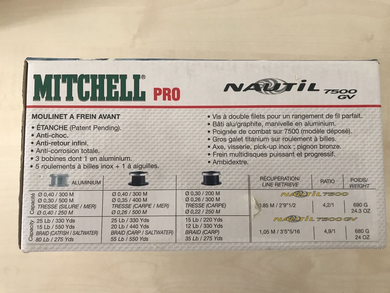 Moulinet De Pêche Mitchell Pro Nautil 7500GV - Neuf - Vintage - Pour Pêche Sportive En Mer