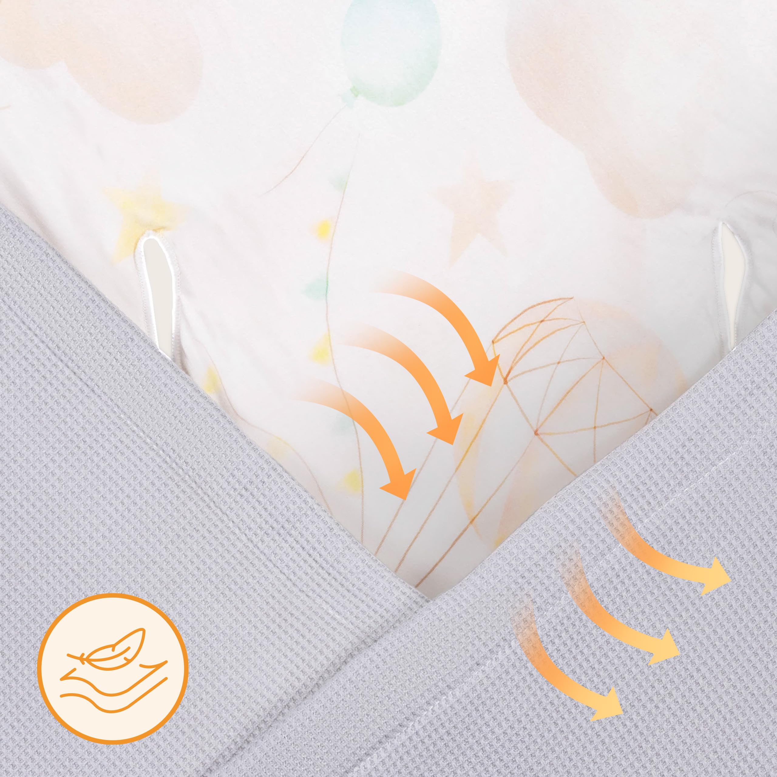 lionelo Travel Swaddle Blanket Manta para Asiento de Bebé Cálida, Portabebés y Cochecito para Todo el Año 90x90 cm Cierre de Velcro, 100% Algodón