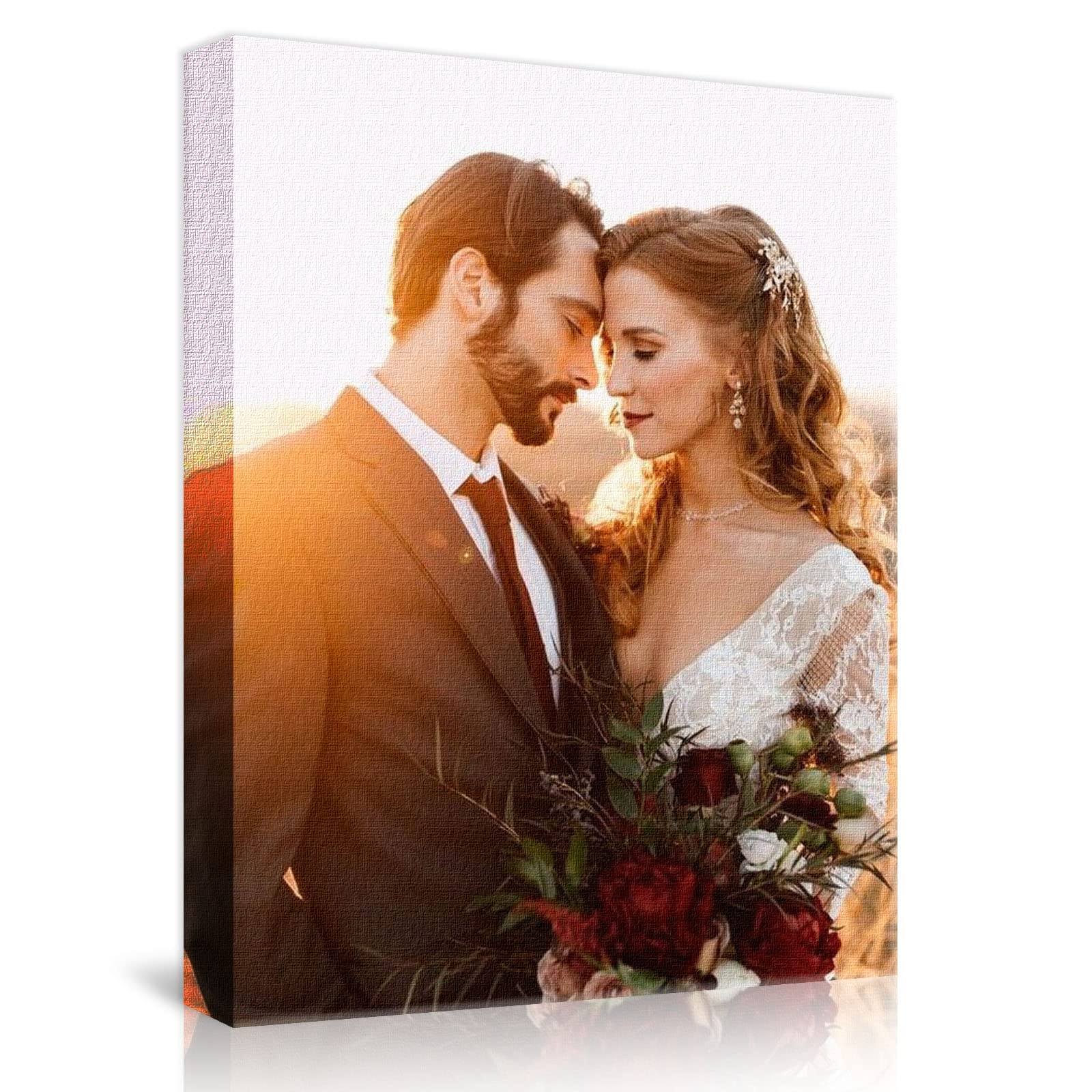 iDIY Personalised Picture to Canvas for Wall, Customised Canvas Prints 16x20 and Various Sizes, Custom Wall Art with Your Photo on Canvas