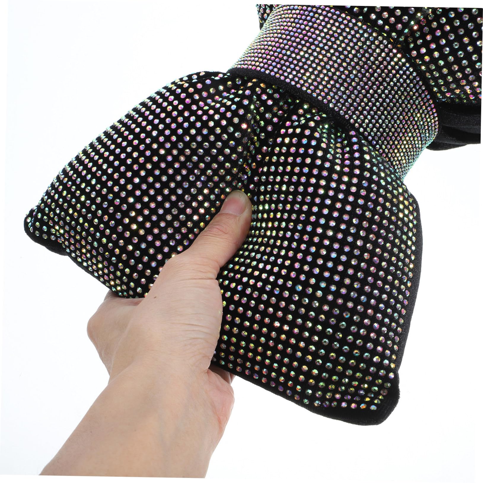 VALICLUD 2 Pièces Coussin Appui- Voiture avec Nœud Ornement Strass Oreiller Soutien Cervical Décoratif pour Siège Auto Installation Facile Élégant et Confortable