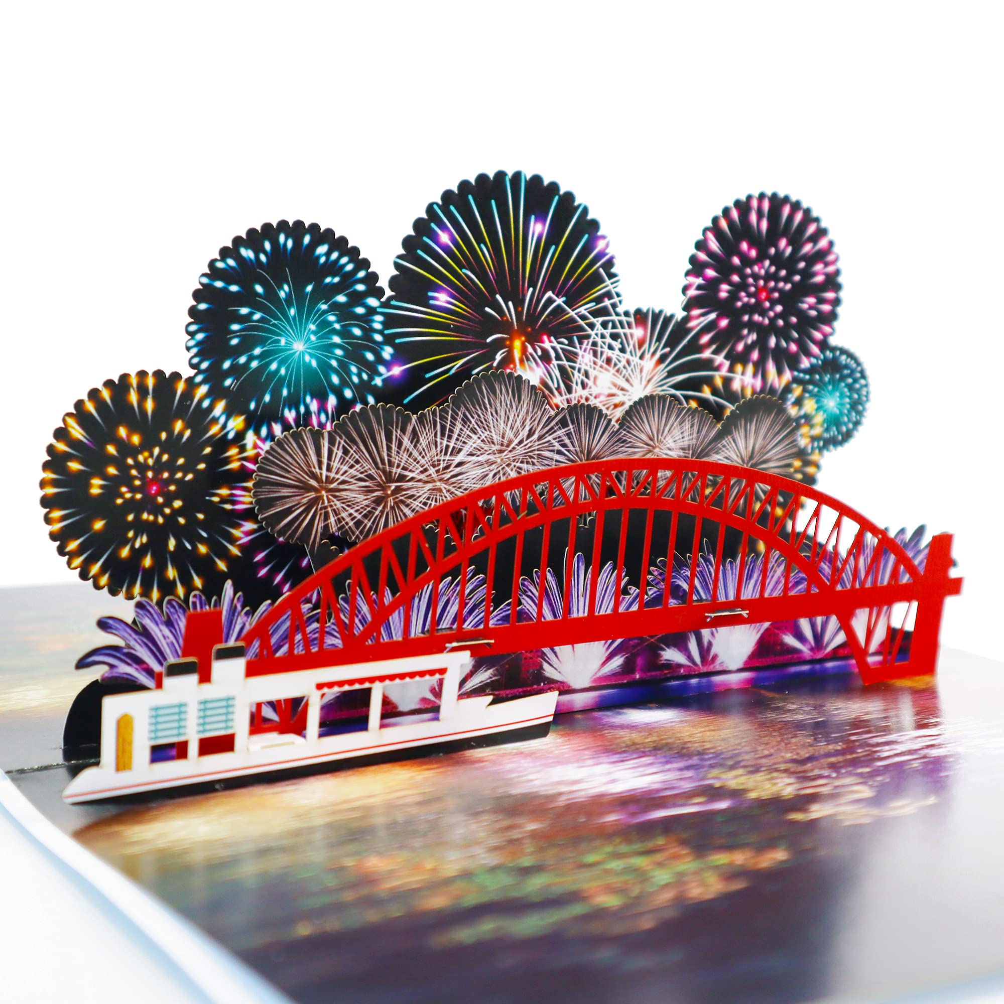 CUTE POPUP Fireworks Popup Card