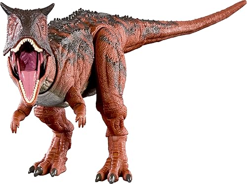Miniatura 6 de Mattel Jurassic World Hammond Collection Fallen Kingdom Carnotaurus - Figura de acción de dinosaurio de Carnotaurus, figura articulada prémium de