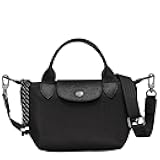 Le Pliage X-Small Energy Canves Top Handle Tote Shoulder Bag, Black