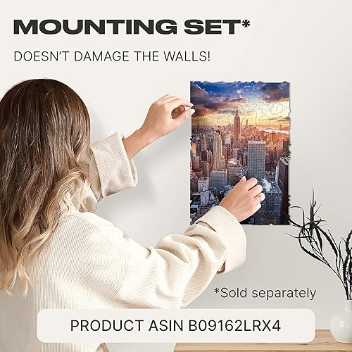 Miniatura 6 de UNIDRAGON Rompecabezas de madera original - City Morning New York, 250 piezas, mediano de 12.2 x 9 pulgadas, hermoso paquete de regalo, forma única,