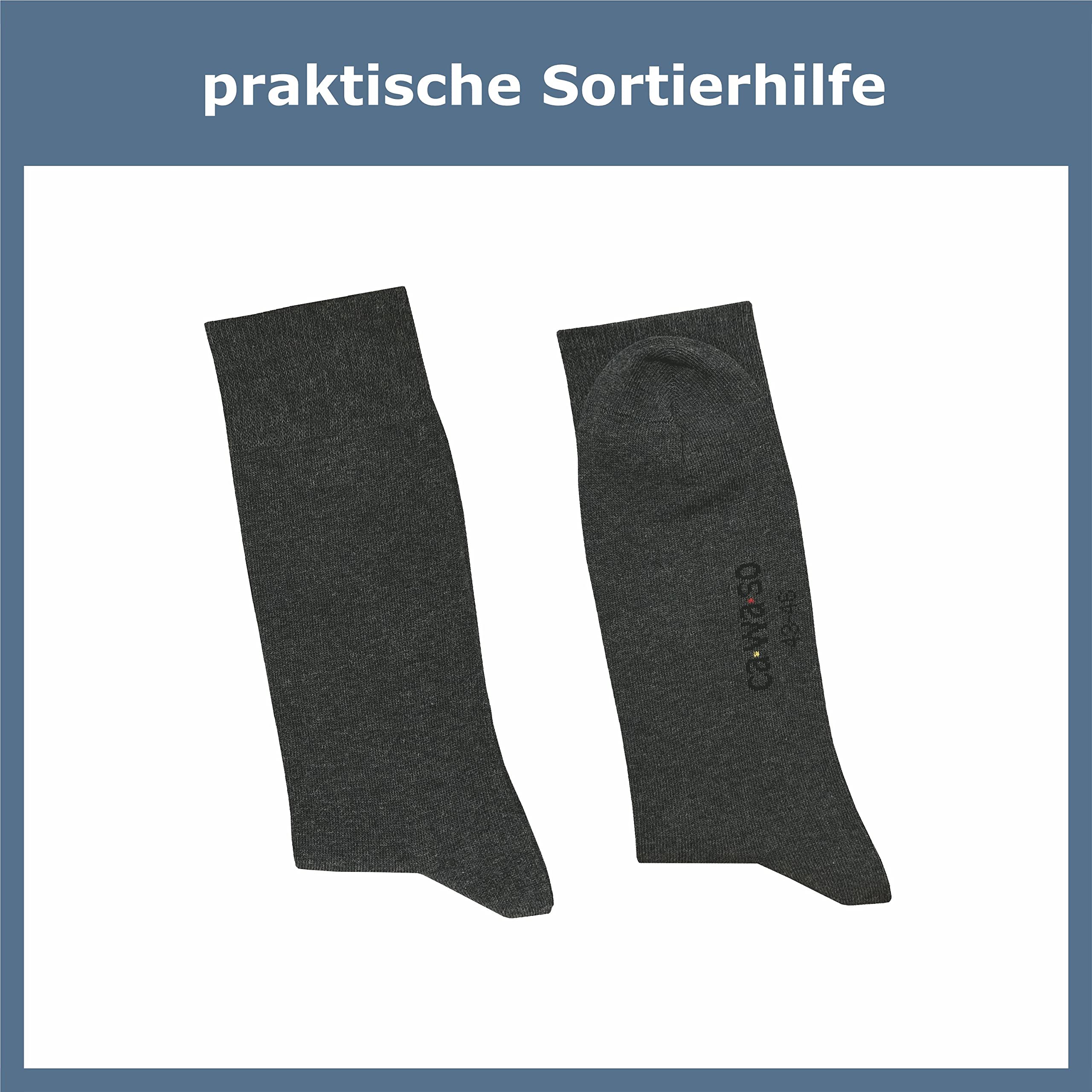 Calcetines para hombre de 100% algodón | Calcetines de algodón puro en juego de 10 | Calcetines de ocio sin costura con talón y punta reforzados