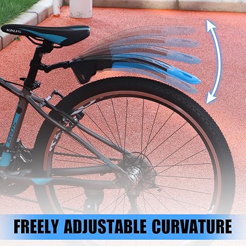 Miniatura 4 de MAKELEN Bike Fender Set Mudguard Set Front and Rear 2 Parts-Universal Full Cover Thicken Widen Bicycle Adjustable Bike Fender Mud Guard Mudflap for
