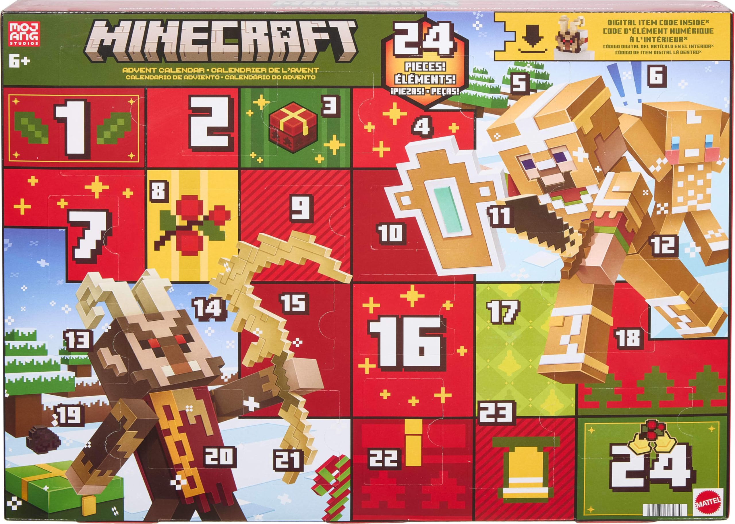 Minecraft Vanilla Figurka Adidas Kalendarz 2026 6Y+