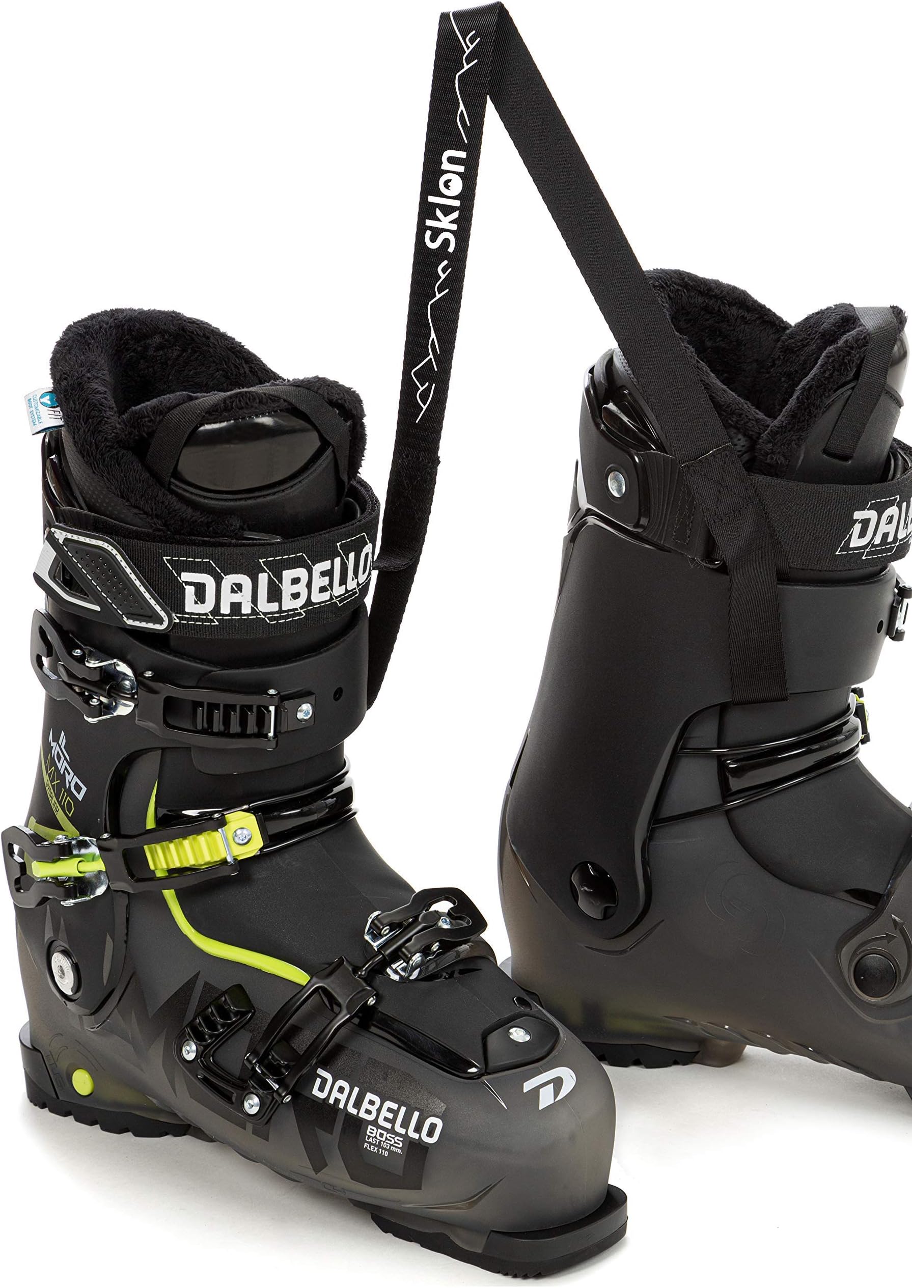 Sklon Ski Boot Carrier Strap New Innovative Winter Sport Accessory for Easy and Stress Free Boot Carrying - Cushioned Design - Black