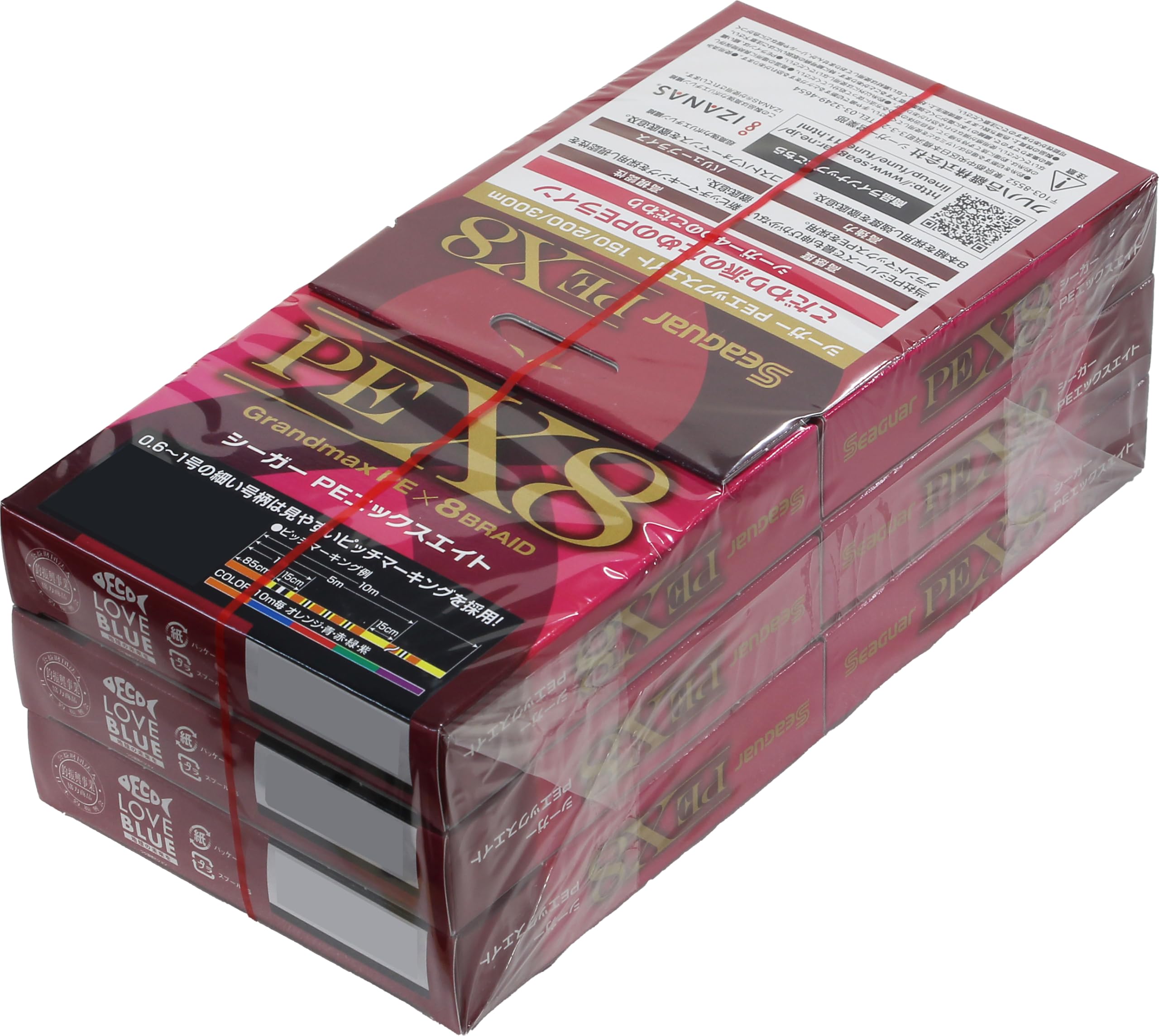 Amazon.co.jp: クレハ(KUREHA) シーガーPE X8 300M 0.6号_6個セット