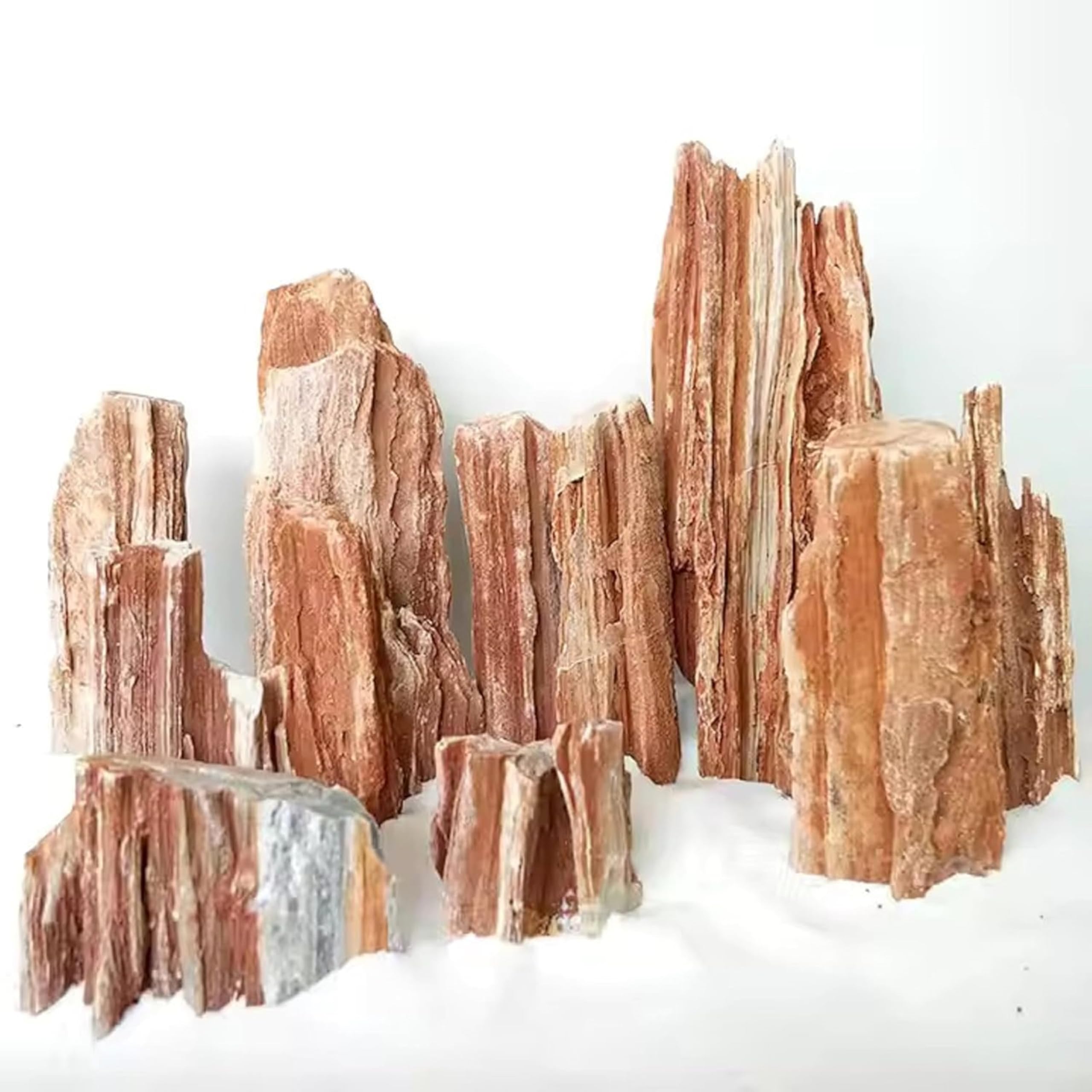 RUKDA Redwood Petrified Stone for Aquarium & Garden Decor – Aquascaping Rocks for Fish Tanks, Terrariums, Landscaping & Water Features – Unique Miniature Rock Formation Look (Redwood Rock, 1 Kg)-picture-41