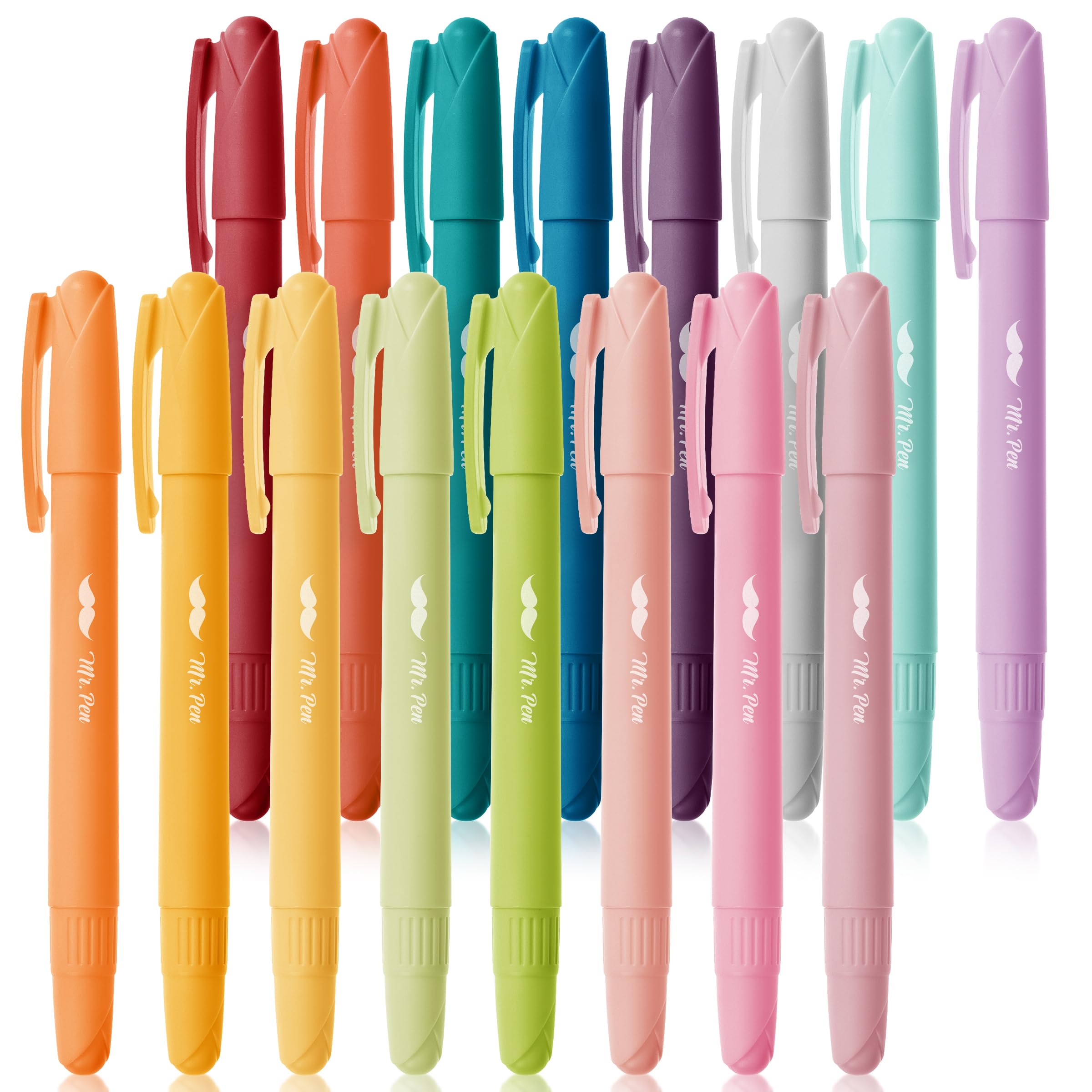 Mr. Pen- Gel Highlighter, 16 Pack, Assorted Colors, Bible Highlighters No Bleed, Bible Markers