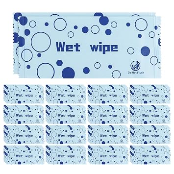 Unscented Hand Wipes Individually Wrapped, 50 Pcs Wet Napkins