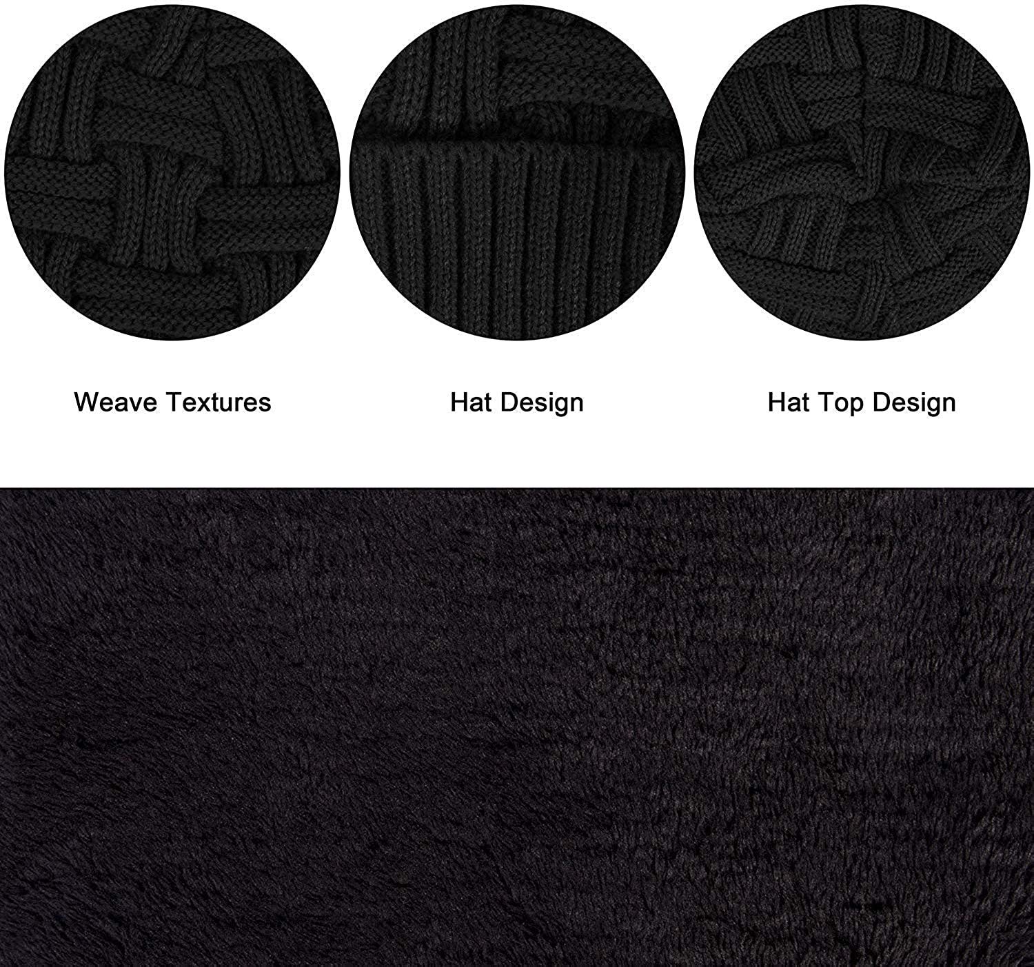 Cappello Uomo Invernali, Berretto Uomo Caldo in Maglia, Beanie Sportivi all'Aperto