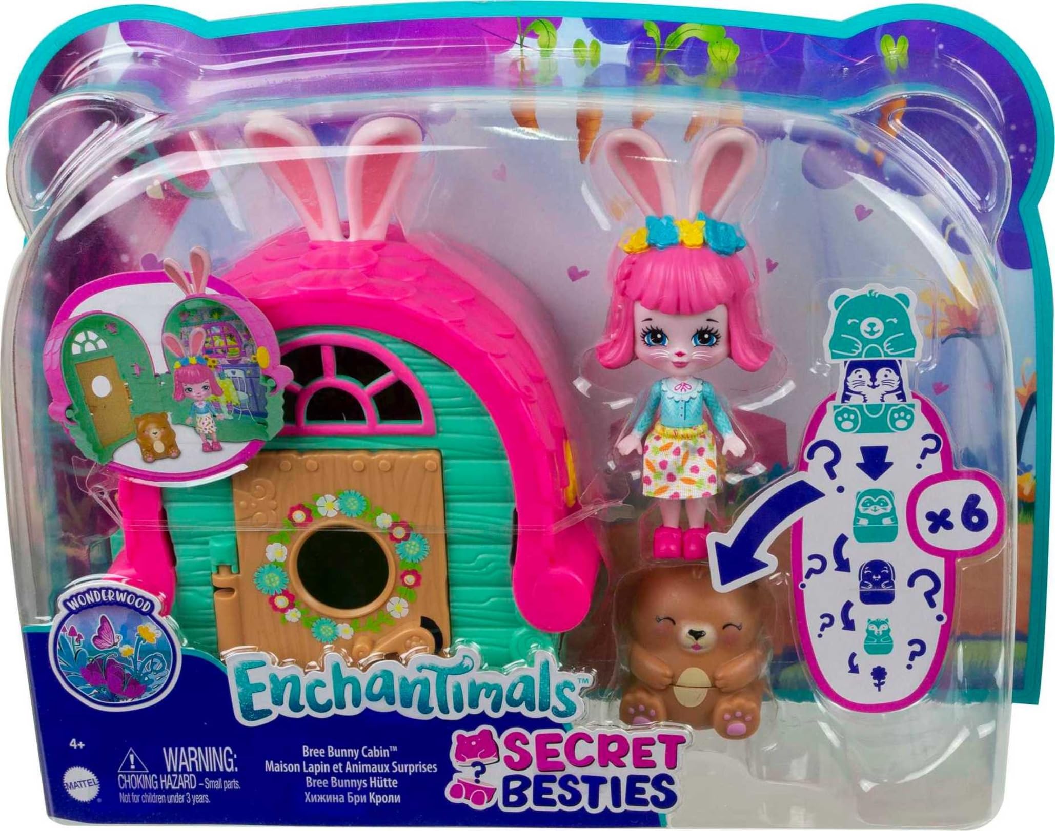 Amazon.com: Mattel Enchantimals Secret Besties Cabin Playset with