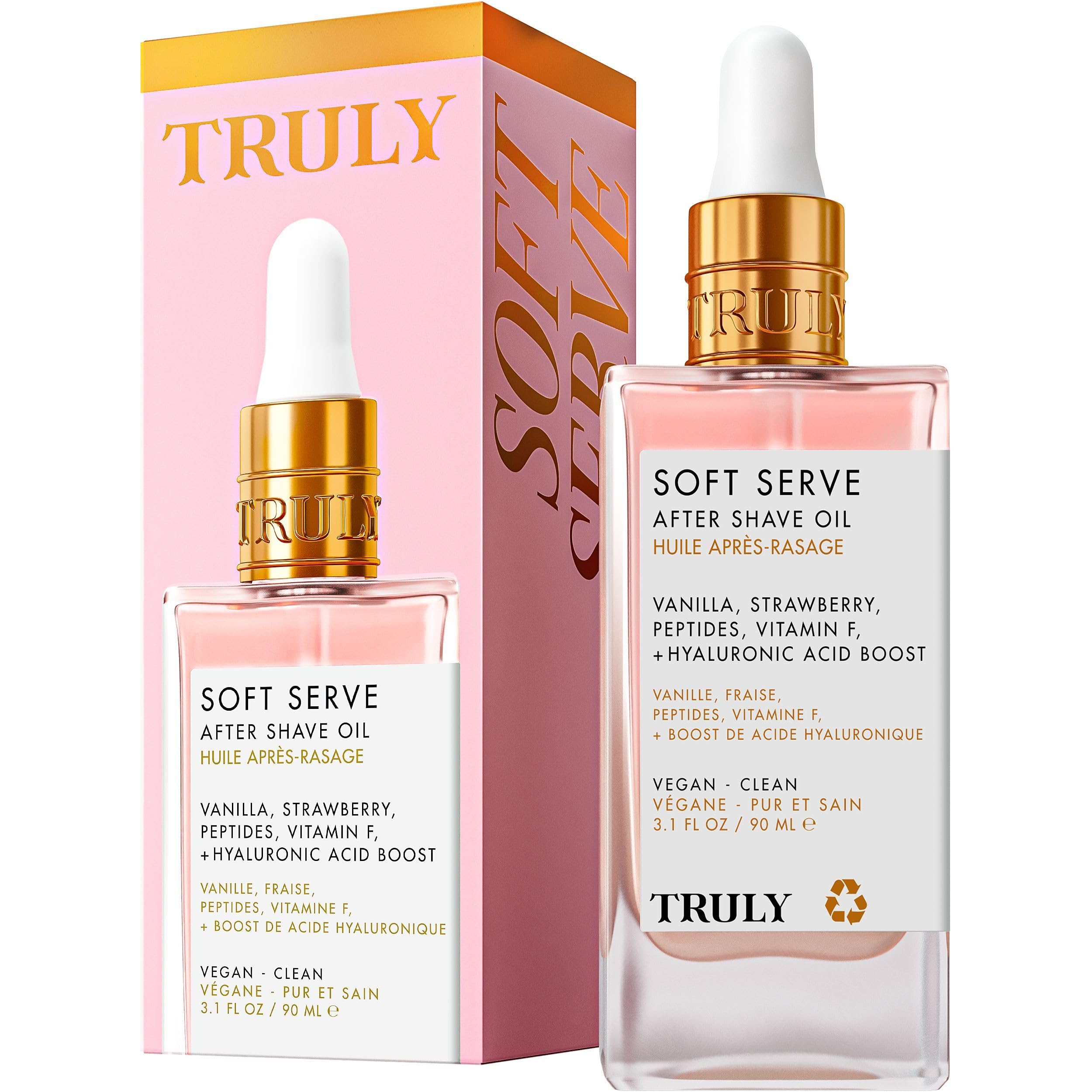 Truly Beauty Luxury After Shave Oil | Soothing Treatment for Sensitive Skin Soft Serve 3.1 fl oz