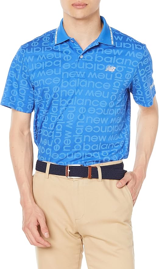Amazon | [ニューバランス ゴルフ] メンズ 半袖 ポロシャツ (ボーダー