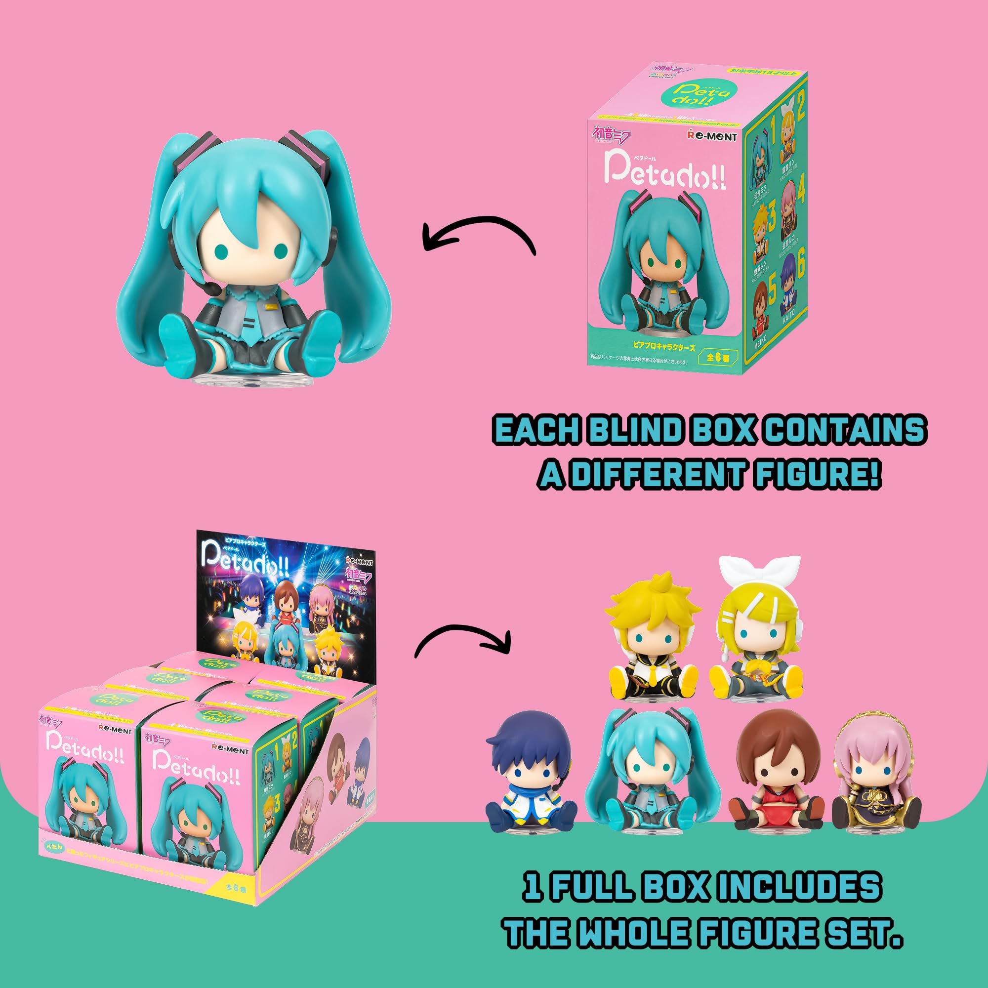 Amazon.co.jp: Hamee RE-Ment ブラインドボックス 初音ミク ペタドール