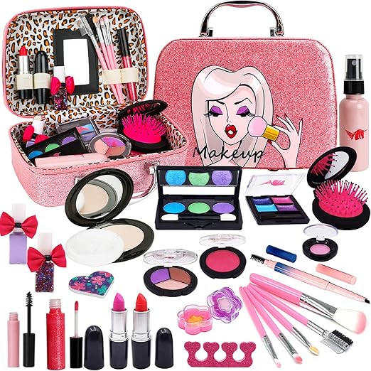 Washable Kids Makeup Girl Toys Real Kids Makeup Kit for