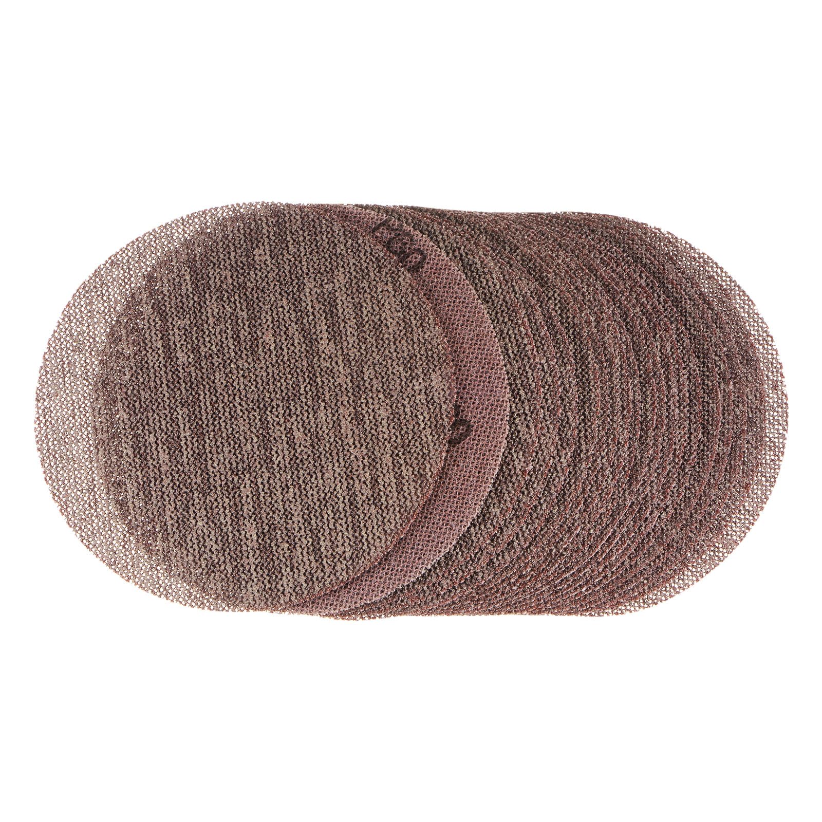 HARFINGTON 20pcs Mesh Sanding Discs 5 Inch Hook and Loop Sanding Net 60 Grits Dust Free Abrasive Pads for Car Wood Drywall Metal Polishing & Grinding