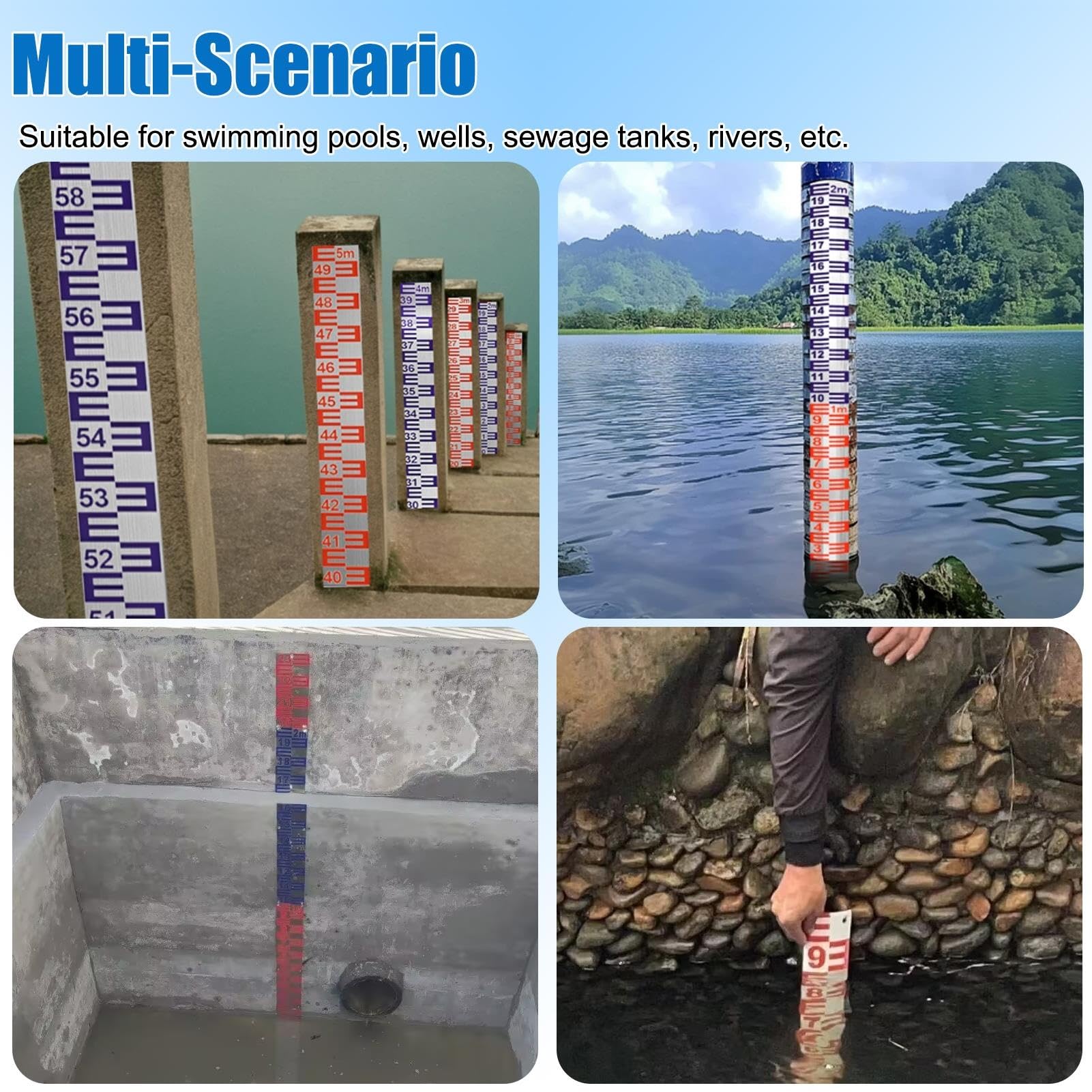 Medidor Nivel Agua Pozo Herramienta Profesional Nivel Agua Construcción