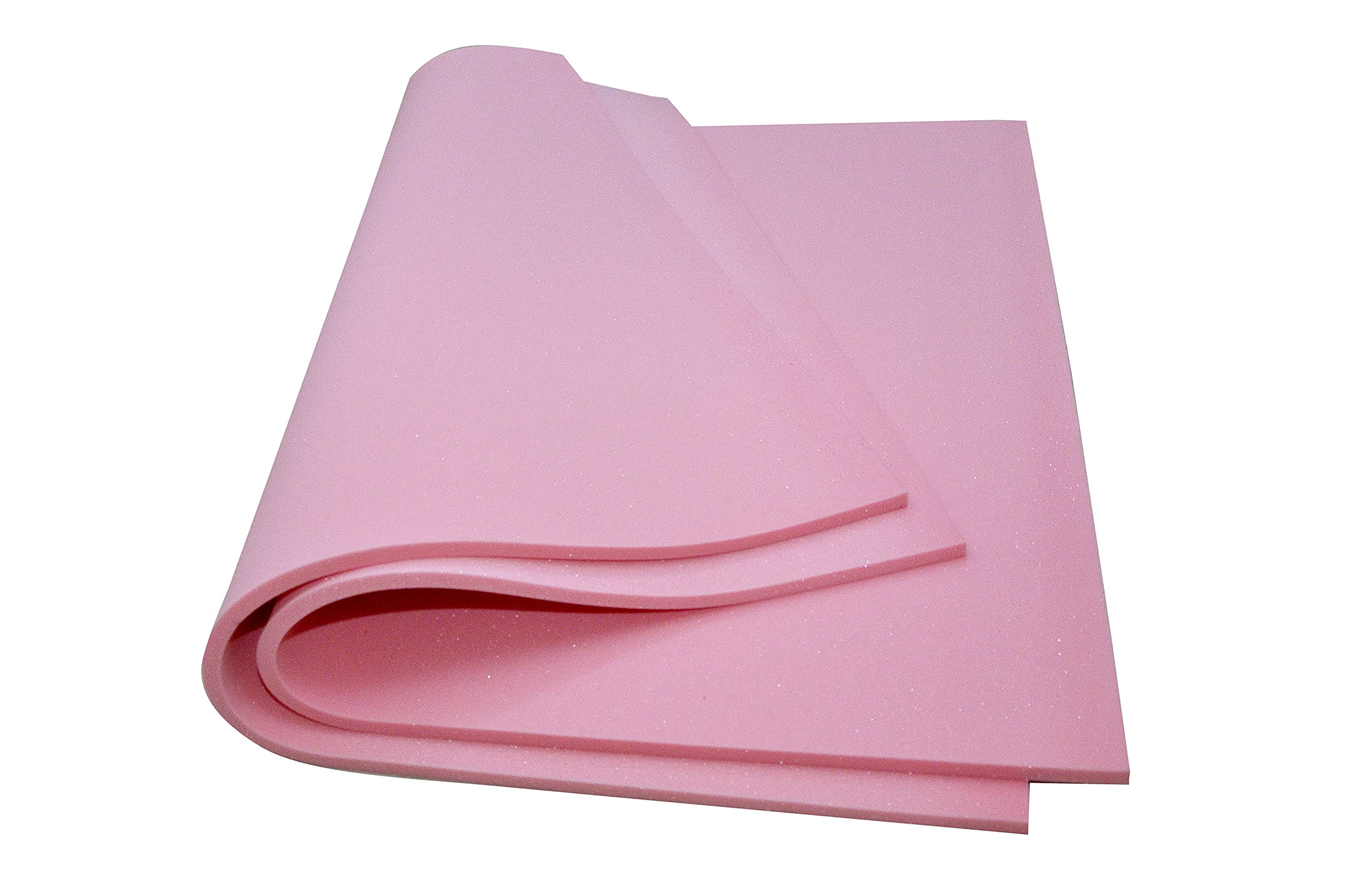 Shree Om Handloom Polyurethane Foam Sofa Sheet (Pink, 22 mm)