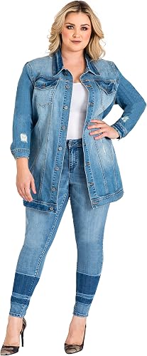 Light Wash Denim Oversized Jean Jacket 
