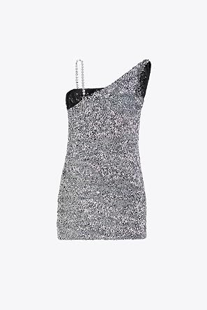 Crystal Strap Sequin Mini Dress