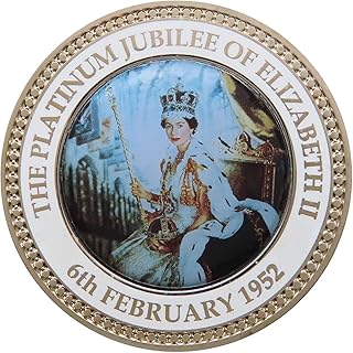Queen Elizabeth II Commemorative Coins 2022, The Plati-num Jubilee of Her Majesty Queen Uncirculated Coin, Coins for Collectors Royal, Collector Coin, Craft Decorations, Souvenir Gifts