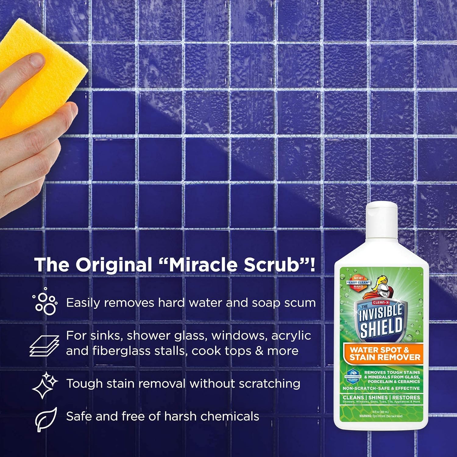 Invisible Shield- Glass Coating & Restorer Pack (10 oz) Cleaner & Glass Treatment for Showers & more