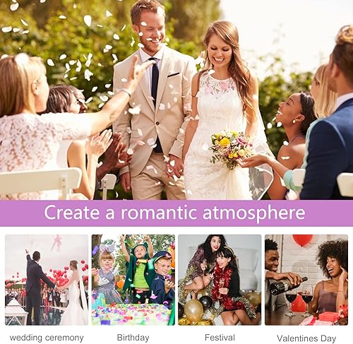 Miniatura 6 de Tofficu 20 conos de confeti de papel blanco, soportes huecos para pétalos para bodas, conos de confeti de boda, soporte para conos de confeti de