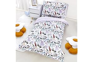 Cozy and Colorful Floral Toddler Bedding Set for Sweet Dreams