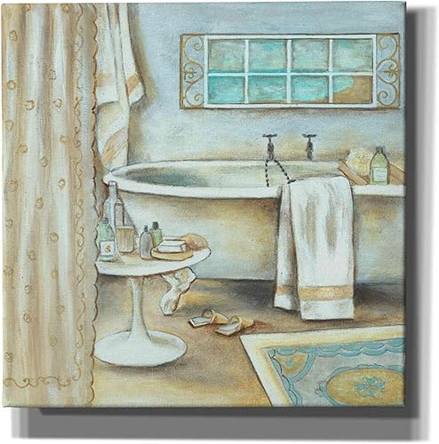 Epic Graffiti 'Soft Bath I' by Jadei Graphics, Canvas Wall Art, 18"x18"