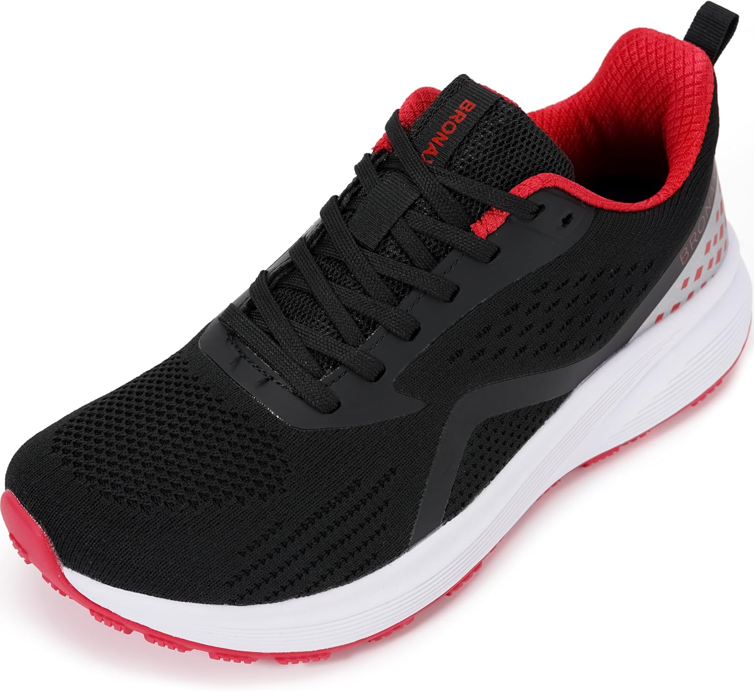 BRONAX Men's Wide Cushioned Supportive Road Running Shoes | Wide Toe Box | Rubber Outsole
