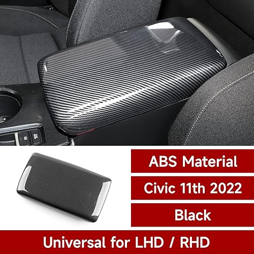 Miniatura 2 de BRMYL Accesorios para Honda Civic de 11 generación 2022 2023 accesorios para caja de apoyabrazos cubierta de consola central calcomanía interior de