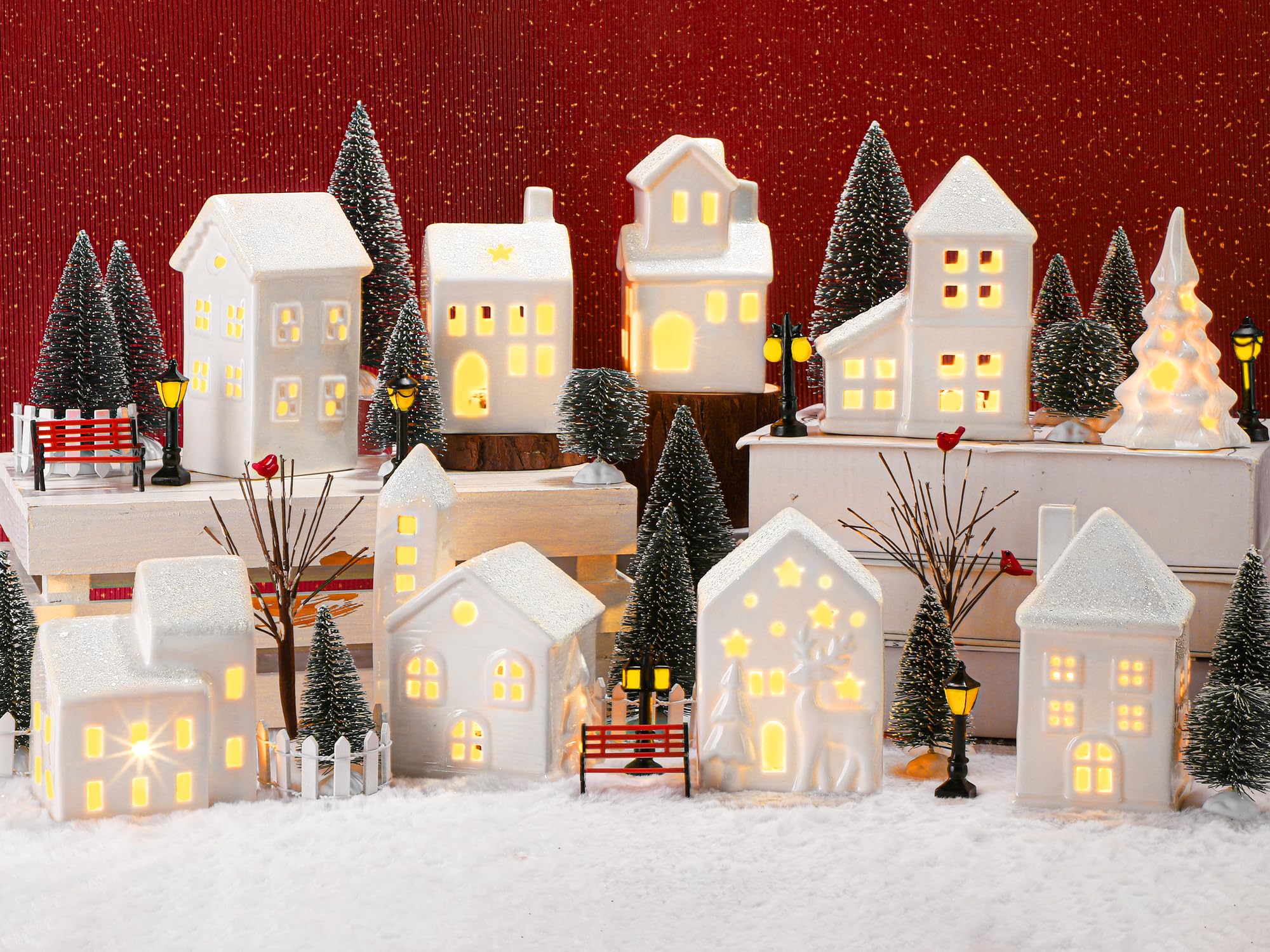 Village de Noël en porcelaine, le cadeau idéal pour sublimer une table de fêtes