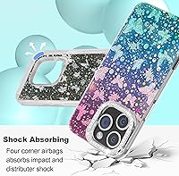 Vista 30 de I-MGAE-IN-AR - Funda diseñada para iPhone 12 y 12 Pro, diseño de mariposa plateada brillante, funda protectora de poliuretano termoplástico, suave