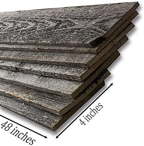 Miniatura 3 de Panel de madera rústica tipo granero, reciclada, madera real, tablones de pared rústicos, fácil instalación